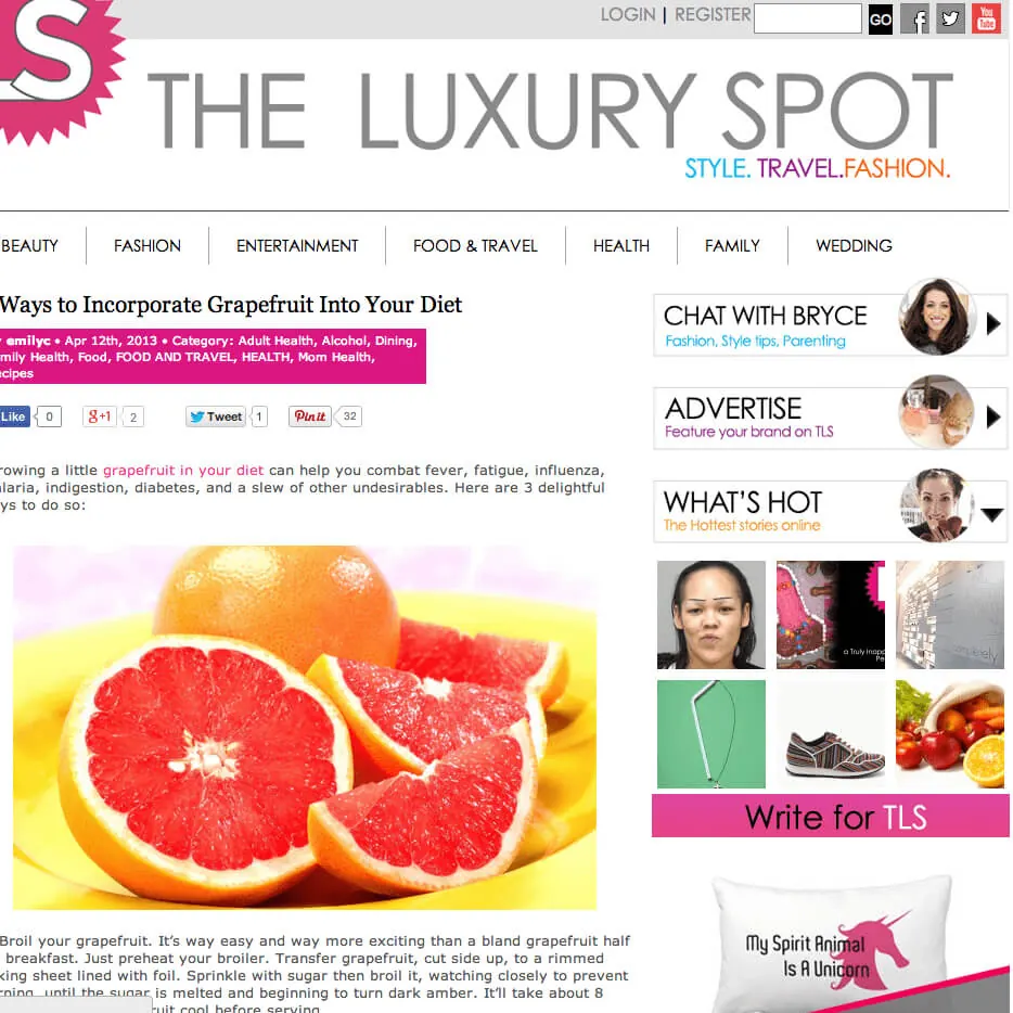 luxury spot — Press