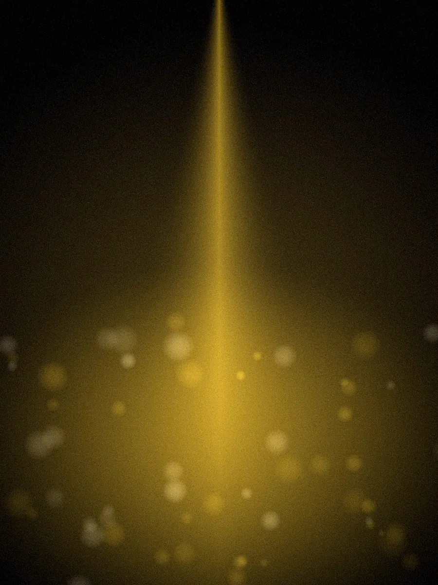 Cañón de luz dorada sobre pasarela